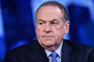 NEW YORK, NEW YORK - SEPTEMBER 17: (EXCLUSIVE COVERAGE) FOX News Contributor Gov. Mike Huckabee visits "The Story with Martha MacCallum" in the Fox News Channel Studios on September 17, 2019 in New York City. (Photo by Steven Ferdman/Getty Images)